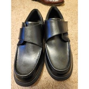 Hush Puppies Comfort Curve Men's Shoes Hook and Loop Black Size 13